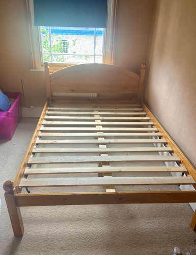 Wooden double bed frame used -  wooden,