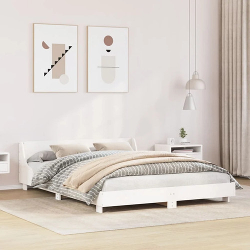 Rustic wooden queen size 160cm - wooden,