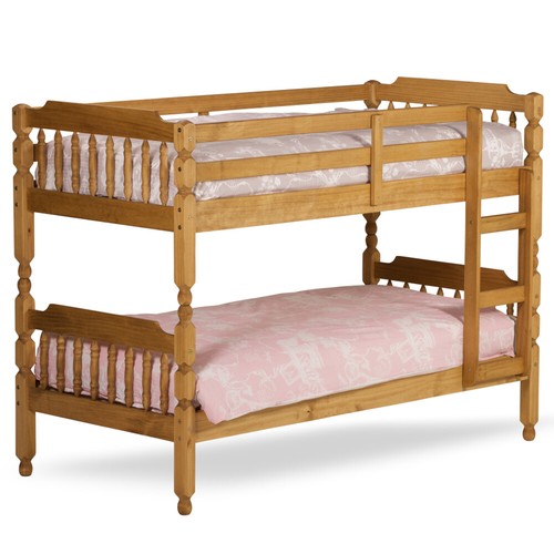 Wooden bunk bed - bunk, bed,