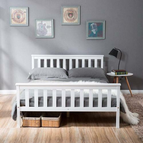 4ft6 double bed - double, white