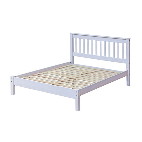 White wooden double - double, frame