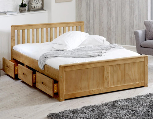 Wooden storage bed mission 6 - bed,,