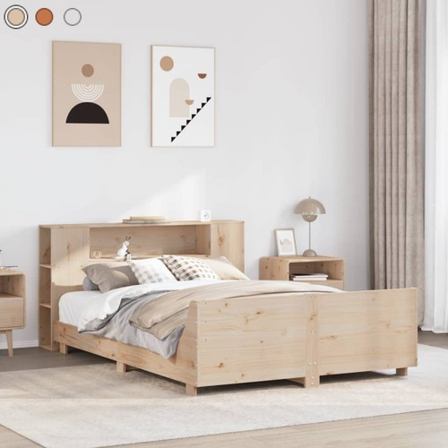 Bed frame with headboard - with,