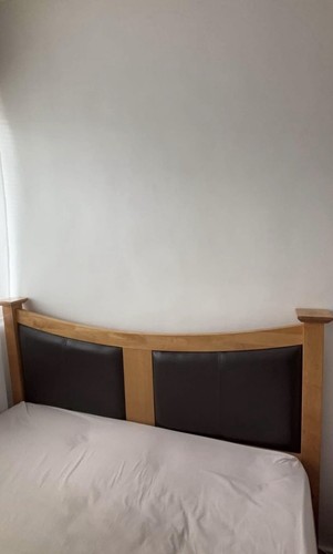 Wooden double bed frame strong - bed,
