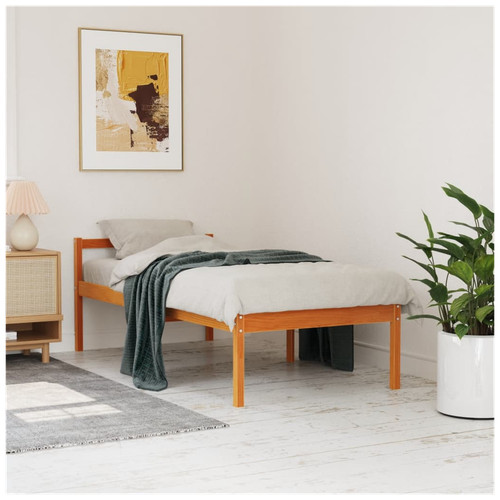 Bed frame solid pine - bed, 90x200