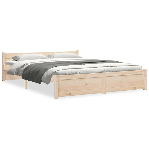 Solid wood bed - bed, home