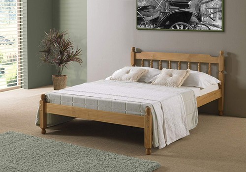 4ft6 double pine wooden - 4ft6, double,