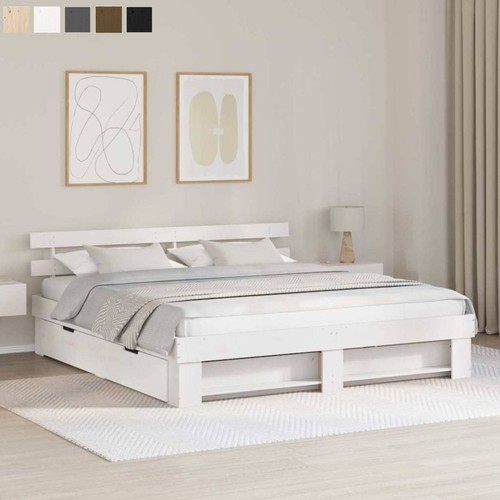 Modern bed frame with - bed,