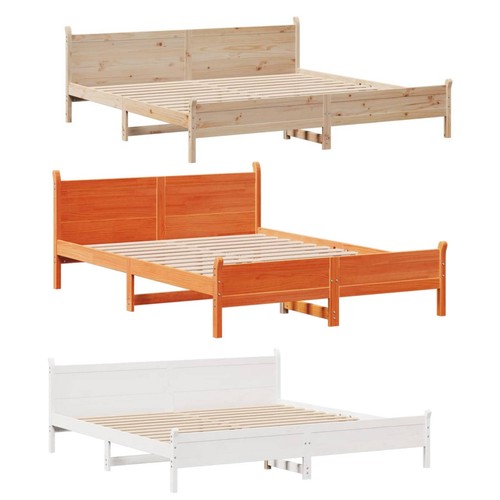 Wooden bed frame solid wood - bed,