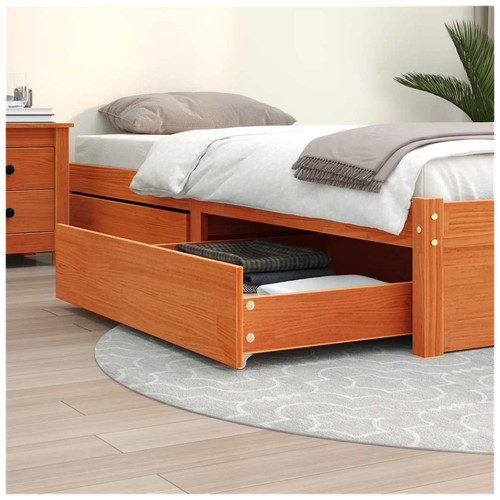Underbed drawers 2pcs brown - drawers,