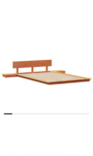 Wooden double bed - bed, frame